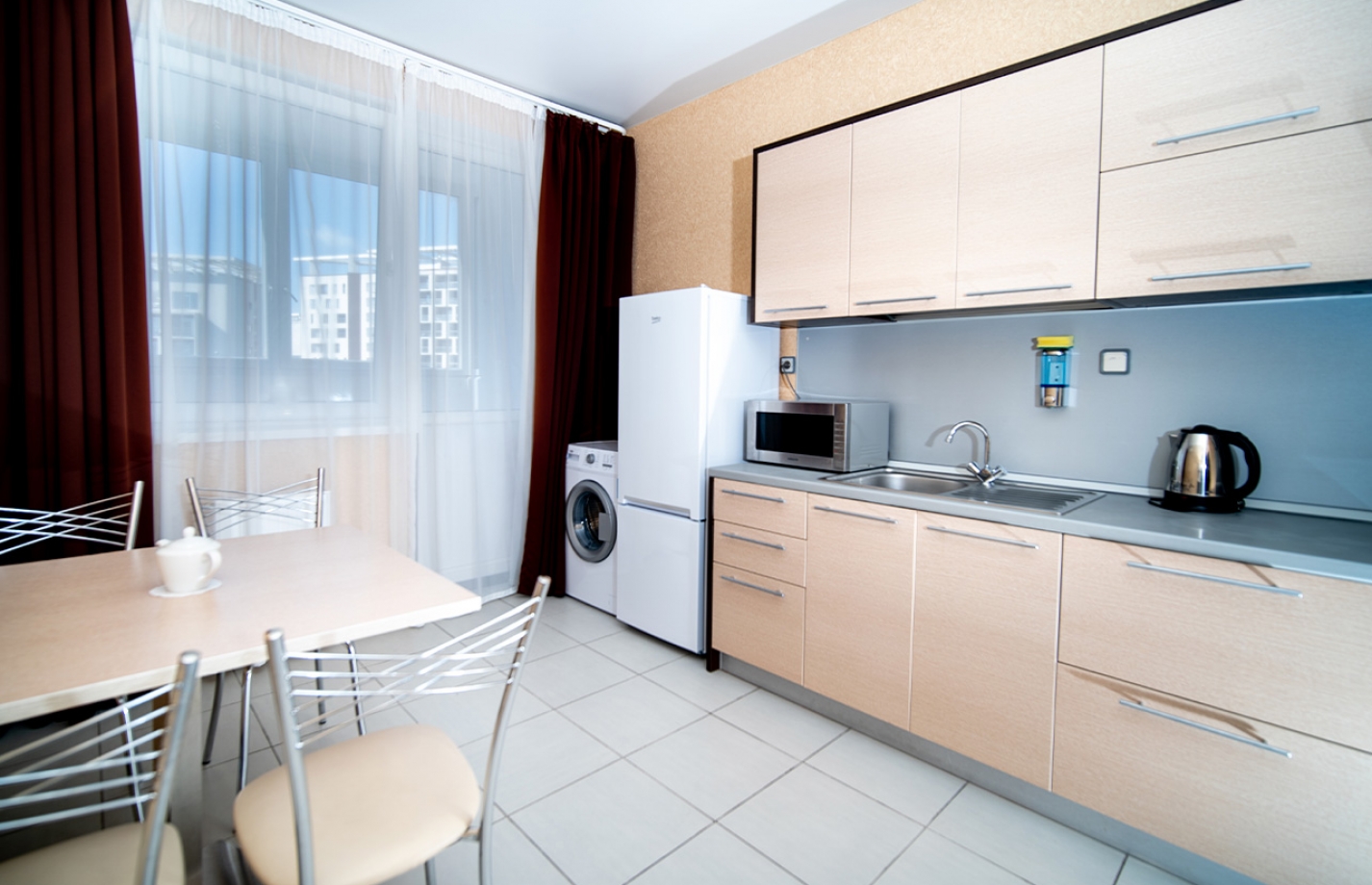 Апартаменты с кухней 2-комнатные